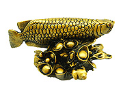 Arowana on Gold Ingots