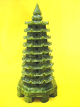 Large Genuine Jade Wen Chang Pagoda 