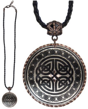Symbolic Copper Pendant Celtic Knot 