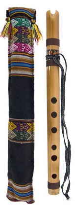 Tuned Bamboo Flute with Carry Case Quena