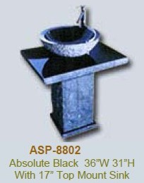 Stone Pedestal Sink