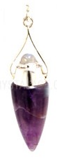 Amethyst Double Stone Pendulums