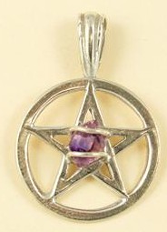 Amethyst Herkimer Pendants