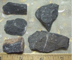 Black Marble Natural Rough Stones