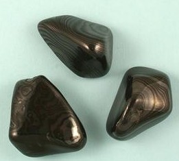 Black Merlinite Tumbled