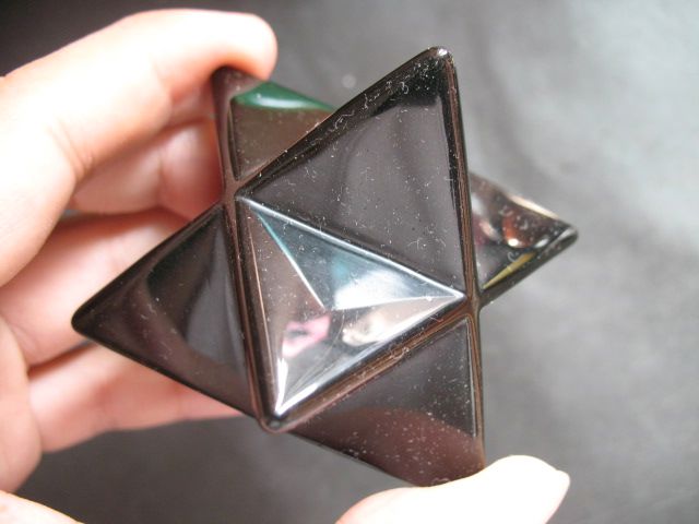 75mm BLACK OBSIDIAN Merkaba