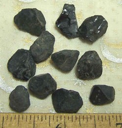 Black Spinel Natural Crystals