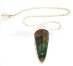 Bloodstone Long Drop Pendulum