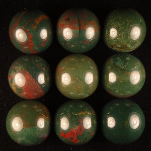 Heliotrope Bloodstone Marbles 