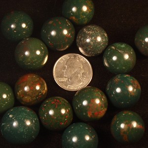 Shooter Heliotrope Bloodstone Marbles 