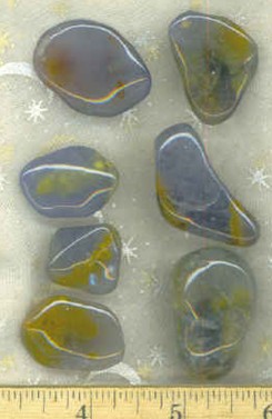 Blue Chalcedony Polished