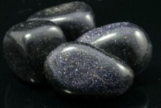 Blue Goldstone Tumbled Stone