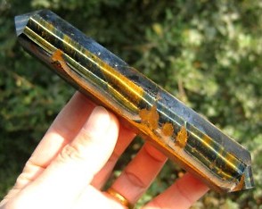 Blue And Gold Tiger's Eye tigereye Crystal TERMINATED Points