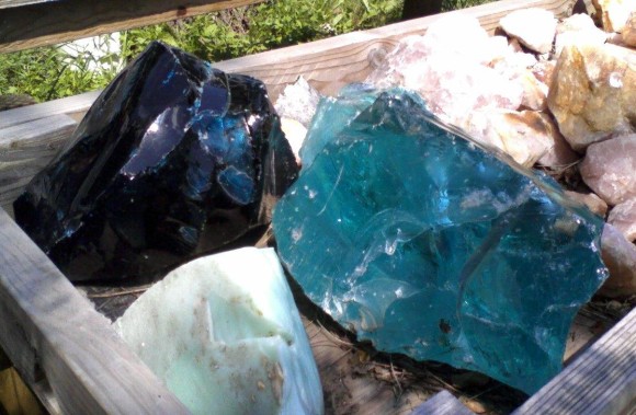 Rough Blue Obsidian Chunks