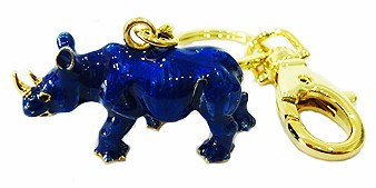 Blue Rhinoceros Amulet (High Quality)