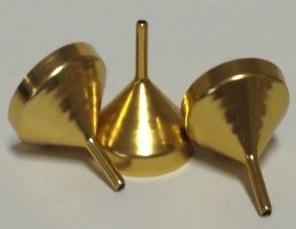 Mini Brass Funnels