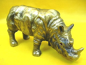 Heavy Bronze Protective Rhinoceros