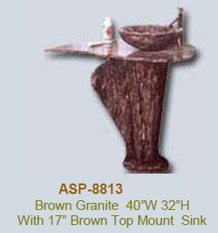 Stone Pedestal Sink