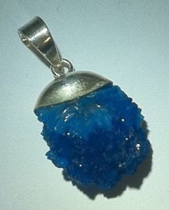 Cavansite and Quartz Pendulum 