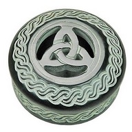 SOAPSTONE ROUND WITH CELTIC KNOT BOXES
