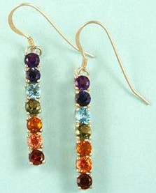 Chakras Dangle Earrings