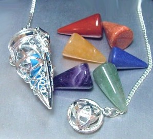 Chambered Multi Stone Triquetra Pendulum