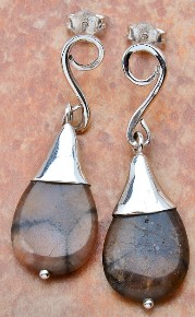 Chiastolite Earrings