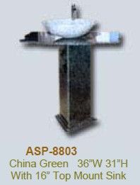 Stone Pedestal Sink