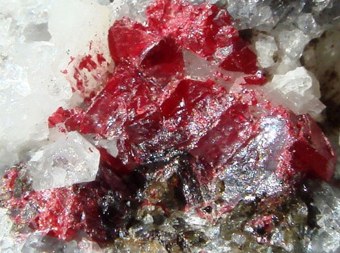 Cinnabar In Dolomite Natural 