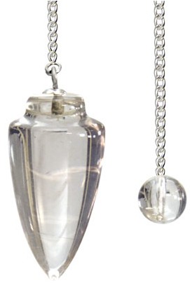 CURVED CLEAR QUARTZ Pendulums