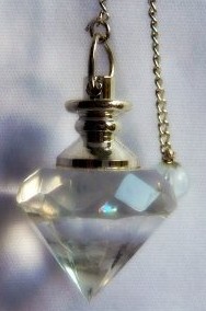 Clear Quartz Diamond Pendulums
