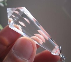 Clear Quartz Vogel 12 Sided Pendant