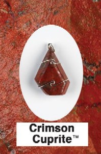 Crimson Cuprite Wire Wrap - 24 mm long 