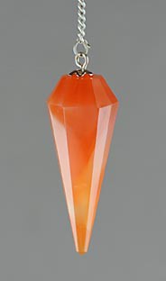 Faceted Carnelian Pendulum