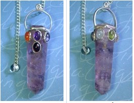 Fancy Crystal Chakra Pendulums