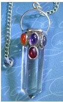 Fancy Crystal Chakra Pendulums