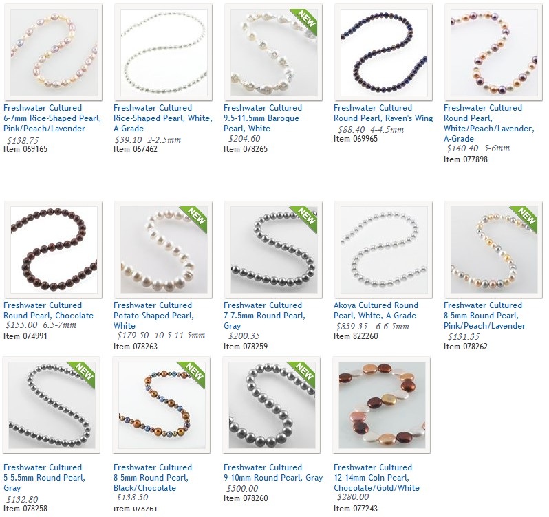 Freshwater Cultured Pearl Necklaces