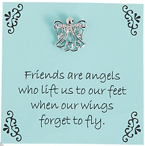 Friendship Angel Pin On Card