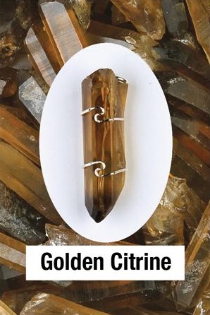 Golden Citrine Wire Wrap Pendants