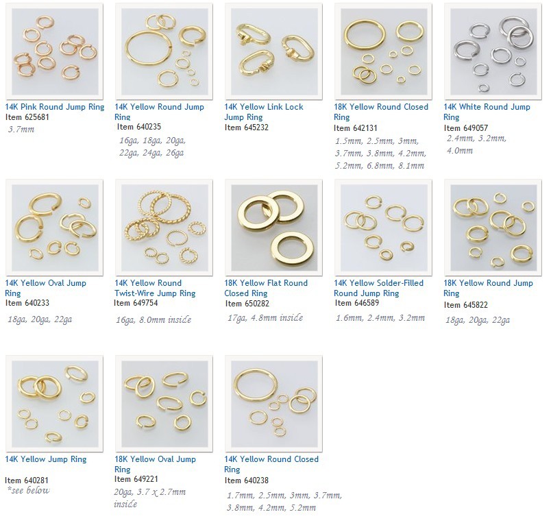 Gold Jump Rings