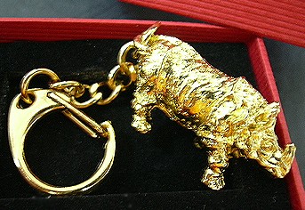 Rhinoceros Keychain 