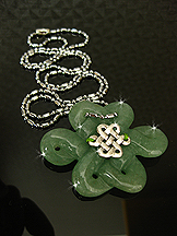 Green Aventurine Mystic Knot