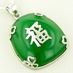 Jade Good Luck Wealth Money Talisman Pendants