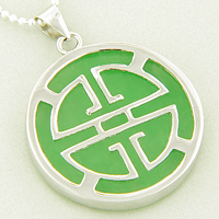 Jade Good Luck Wealth Money Talisman Pendants