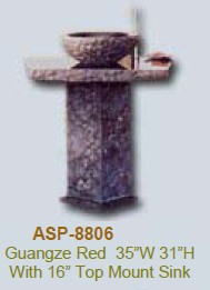 Stone Pedestal Sink