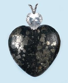 HEART Pendant with Healer's Gold Azeztulite