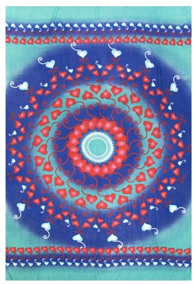 Rayon Sarong Heart Mandala