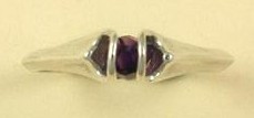 Amethyst Herkimer Ring