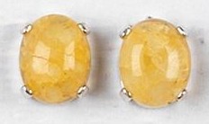 Himalaya Gold Azeztulite Earrings 