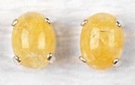 Himalaya Gold Azeztulite Earrings 
